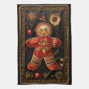 Search for gingerbread man tea towels Red