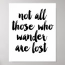 Search for not all who wander posters Typography