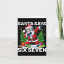 Search for funny santa cards Six