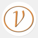 Search for monogram v stickers Letter