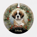 Search for saint bernard dog christmas tree decorations Puppy
