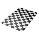 Search for checkered flag bathroom accessories Black and white