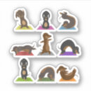 Search for yoga lover stickers Meditation