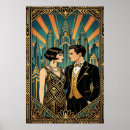Search for vintage art deco couple posters Roaring twenties