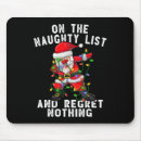 Search for naughty mouse mats Santa