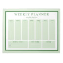 Search for weekly planner notepads Green