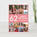 Search for 62 birthday cards Sixty second birthday