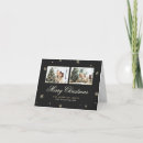 Search for black and gold snowflakes cards Minimalist