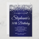 Search for navy and silver invitations Sparkle