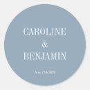 Search for dusty blue wedding stickers Simple