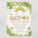 Search for st patricks 1st birthday invitations Four leaf clover