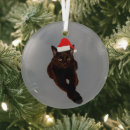 Search for grey and white cat christmas tree decorations Pet