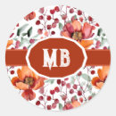 Search for abstract floral design stickers Botanical