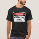 Search for restrict tshirts Warning