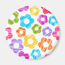 Search for multi coloured flower magnets Colourful