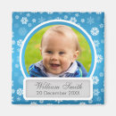 Search for blue snowflake magnets Elegant