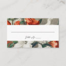Search for floral wedding place cards Terracotta