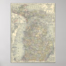 Search for michigan artwork posters Map of michigan