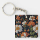 Search for black flower key rings Dramatic
