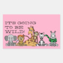 Search for wild rectangle stickers Birthday party
