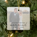 Search for our first wedding christmas tree decorations Typography