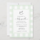 Search for mint and white baby shower invitations Gender neutral