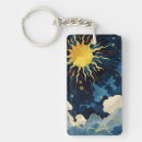 Search for blue star key rings Night