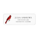 Search for red bird return address labels Wildlife