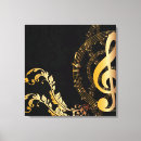 Search for music canvas prints Black