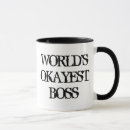 Search for worlds okayest boss mugs Humour