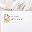 Search for borders return address labels Watercolor