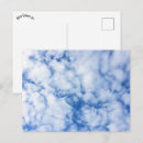 Search for fluffy clouds postcards White