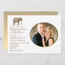 Search for elephant wedding invitations Gold
