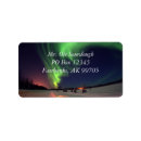 Search for northern lights return address labels Night