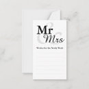 Search for mr mrs advice cards Black and white