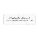 Search for white monogram return address labels Professional