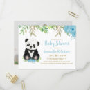 Search for panda baby boy shower invitations Bear
