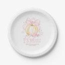 Search for pink pumpkin plates Baby girl