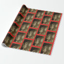 Search for girl christmas wrapping paper Vintage