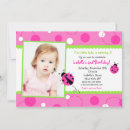 Search for sweet ladybug invitations Girl