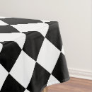 Search for black and white checkered tablecloths Cool