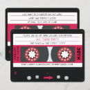 Search for retro 80s birthday invitations Cassette tape
