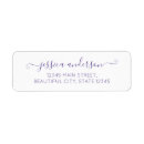 Search for plum return address labels Modern