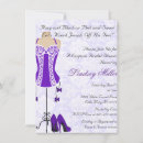 Search for purple lingerie shower invitations Party