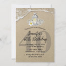 Search for beach 40th birthday invitations Forty