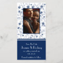 Search for vertical photocards save the dates Flowers