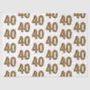 Search for 40th birthday tissue paper Fortieth