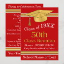 Search for red class reunion invitations Gold