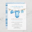 Search for clothesline baby boy shower invitations Blue