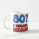 Search for 80th birthday party mugs Humour